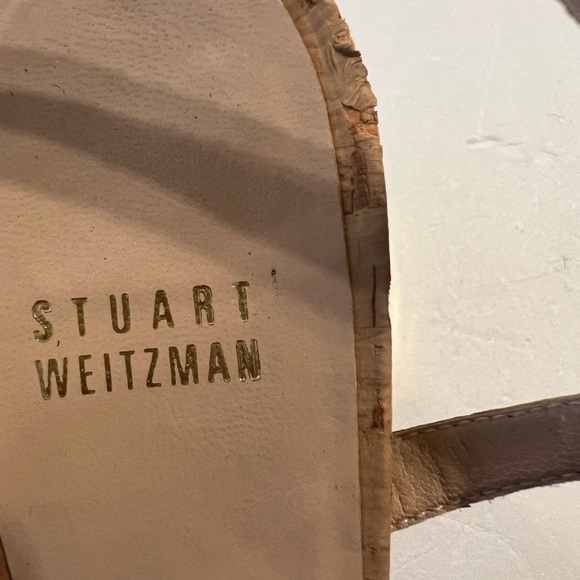 Stuart Weitzman Cork Block Heel Sandals - Picture 9 of 10